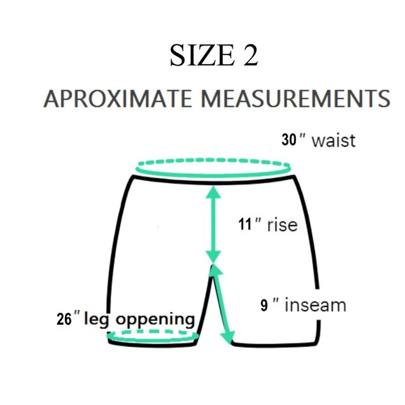 ⭐Women Satin Bermuda Short Sz 2 High-Waist Pleated Black Belt Loops Rear Pockets - Picture 8 of 8